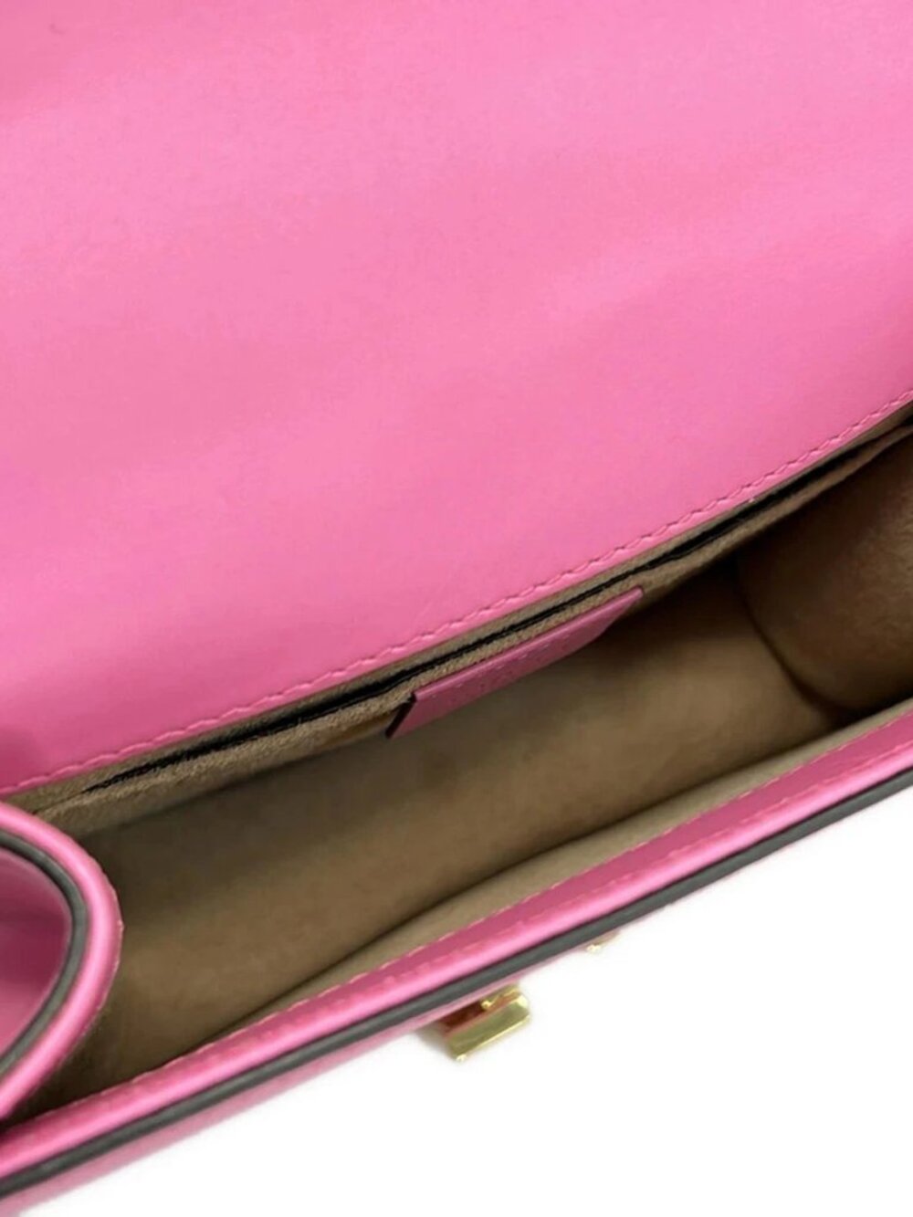 GUCCI Sylvie Mini 431666 Pink Multi Leather Canvas Shoulder Bag - Picture 15 of 15